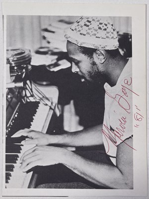 Lot 223 - MARVIN GAYE SIGNED PAGE.