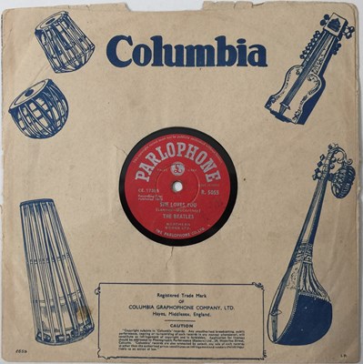 Lot 74 - THE BEATLES - SHE LOVES YOU - ORIGINAL INDIAN 10" 78RPM RECORDING (PARLOPHONE R 5055)