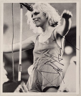 Lot 232 - DEBBIE HARRY / IAN DURY SIGNED ITEMS.