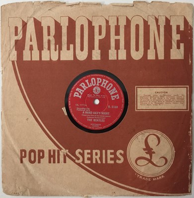 Lot 76 - THE BEATLES - A HARD DAY'S NIGHT - ORIGINAL INDIAN 10" 78RPM RECORDING (PARLOPHONE R 5160).