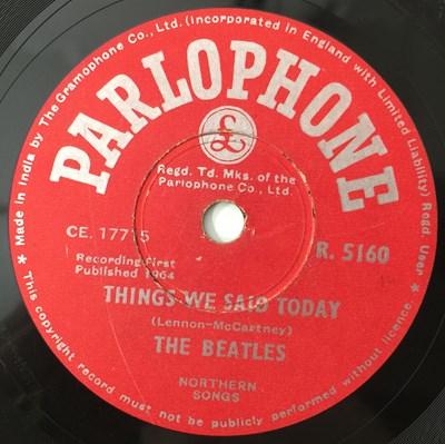 Lot 76 - THE BEATLES - A HARD DAY'S NIGHT - ORIGINAL INDIAN 10" 78RPM RECORDING (PARLOPHONE R 5160).