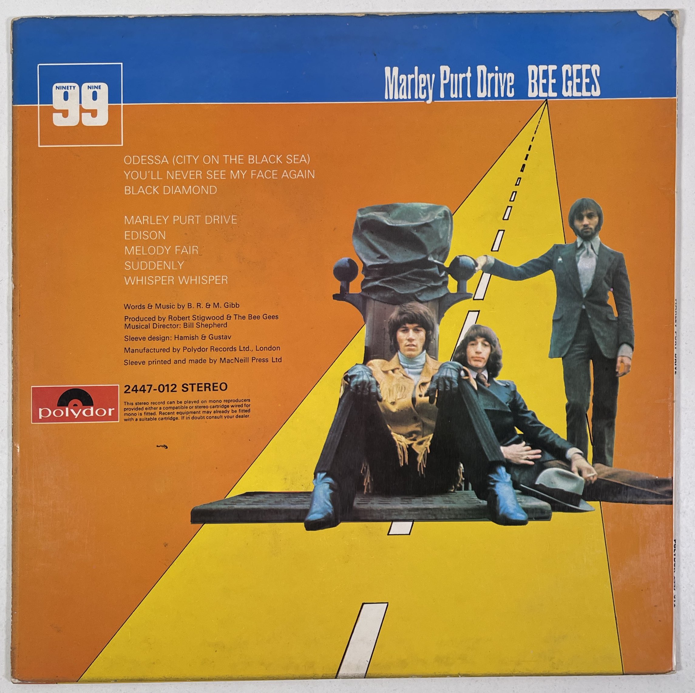 Purt Lot 234 - FULLY SIGNED - BEE GEES - MARLEY PURT DRIVE