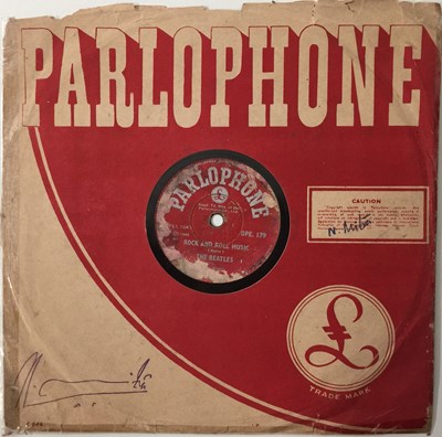 Lot 79 - THE BEATLES - ROCK AND ROLL MUSIC C/W NO REPLY - ORIGINAL INDIAN 10" 78RPM RECORDING (PARLOPHONE DPE 179).