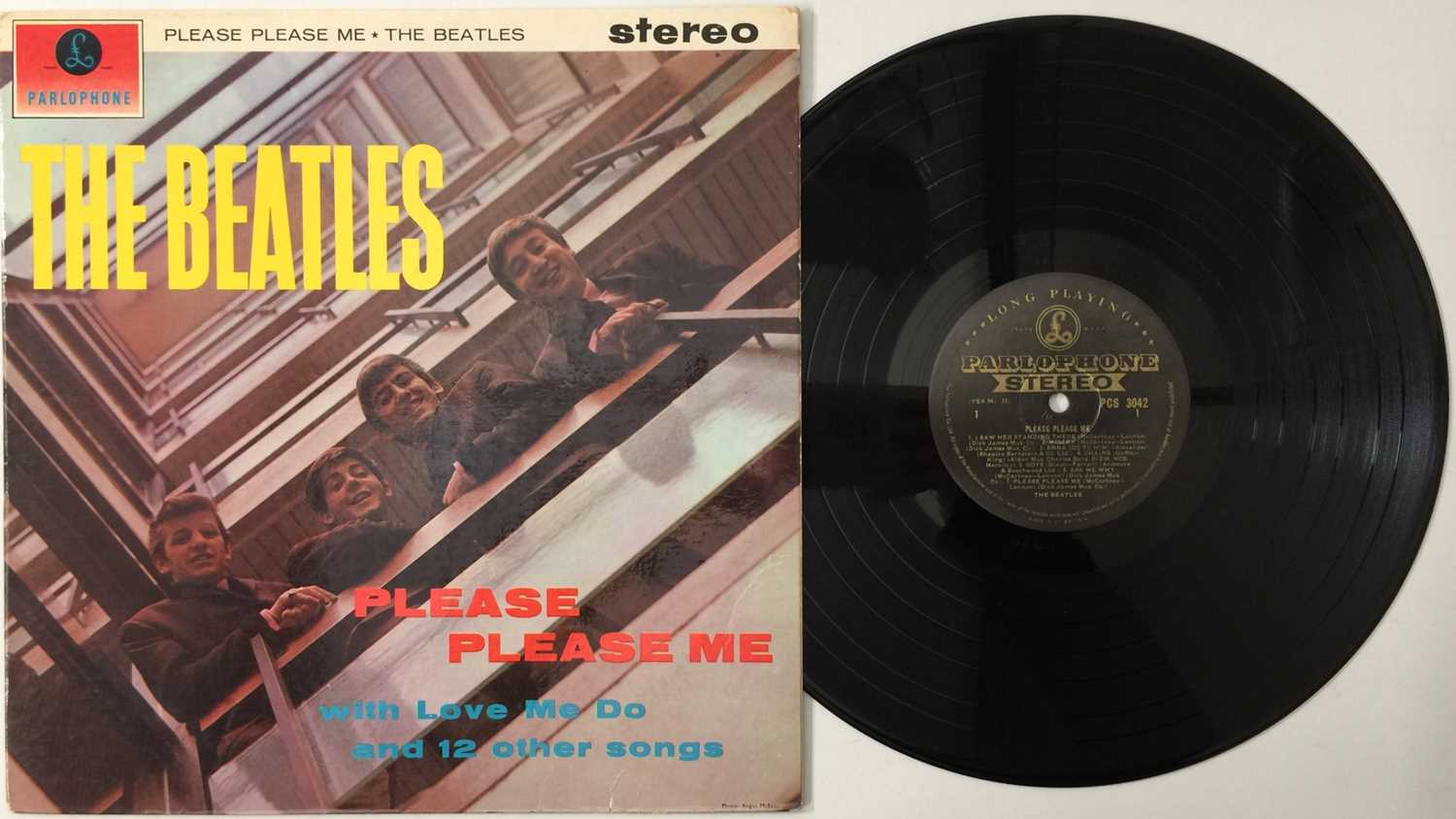 Lot 81 - THE BEATLES - PLEASE PLEASE ME LP (ORIGINAL UK STEREO 'BLACK AND GOLD' PCS 3042).