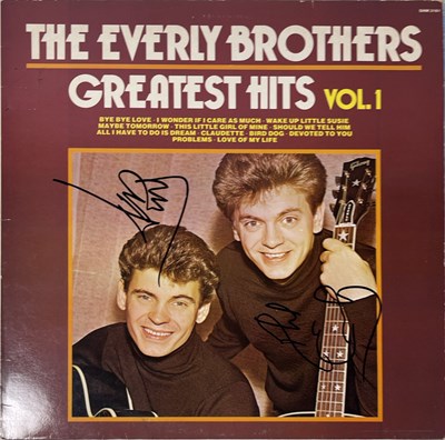 Lot 240 - CARL PERKINS / THE EVERLY BROTHERS SIGNES LPS.