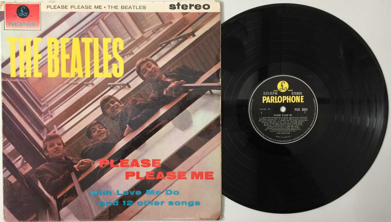 Lot 84 - THE BEATLES - PLEASE PLEASE ME LP (UK STEREO THIRD PRESSING - PCS 3042)