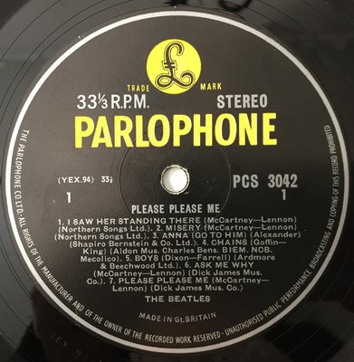 Lot 84 - THE BEATLES - PLEASE PLEASE ME LP (UK STEREO THIRD PRESSING - PCS 3042)