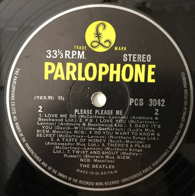 Lot 84 - THE BEATLES - PLEASE PLEASE ME LP (UK STEREO THIRD PRESSING - PCS 3042)