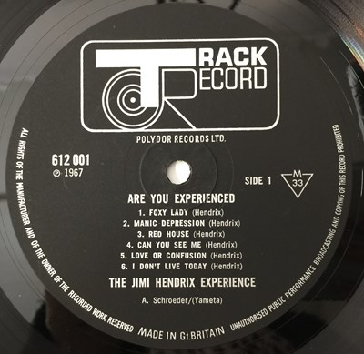 Lot 257 - THE JIMI HENDRIX EXPERIENCE - ARE YOU EXPERIENCED (TRACK RECORD - 612 001)