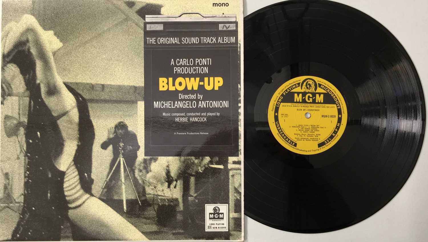 Lot 261 - HERBIE HANCOCK - BLOW-UP LP (SOUNDTRACK - UK OG - MGM-C-8039)