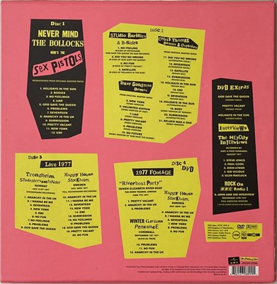 Lot 218 - SEX PISTOLS - NEVER MIND THE BOLLOCKS (CD/DVD/7" BOX SET - SexPissbox1977)