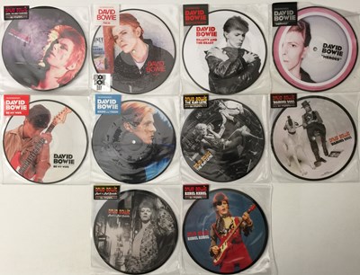 Lot 243 - DAVID BOWIE - 40TH ANNIVERSARY 7" PICTURE DISC COLLECTION