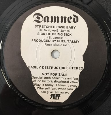 Lot 220 - THE DAMNED - STRETCHER CASE BABY 7" (ORIGINAL UK COPY - DAMNED 1/2 - PLUS SPITFIRE BOYS 7")