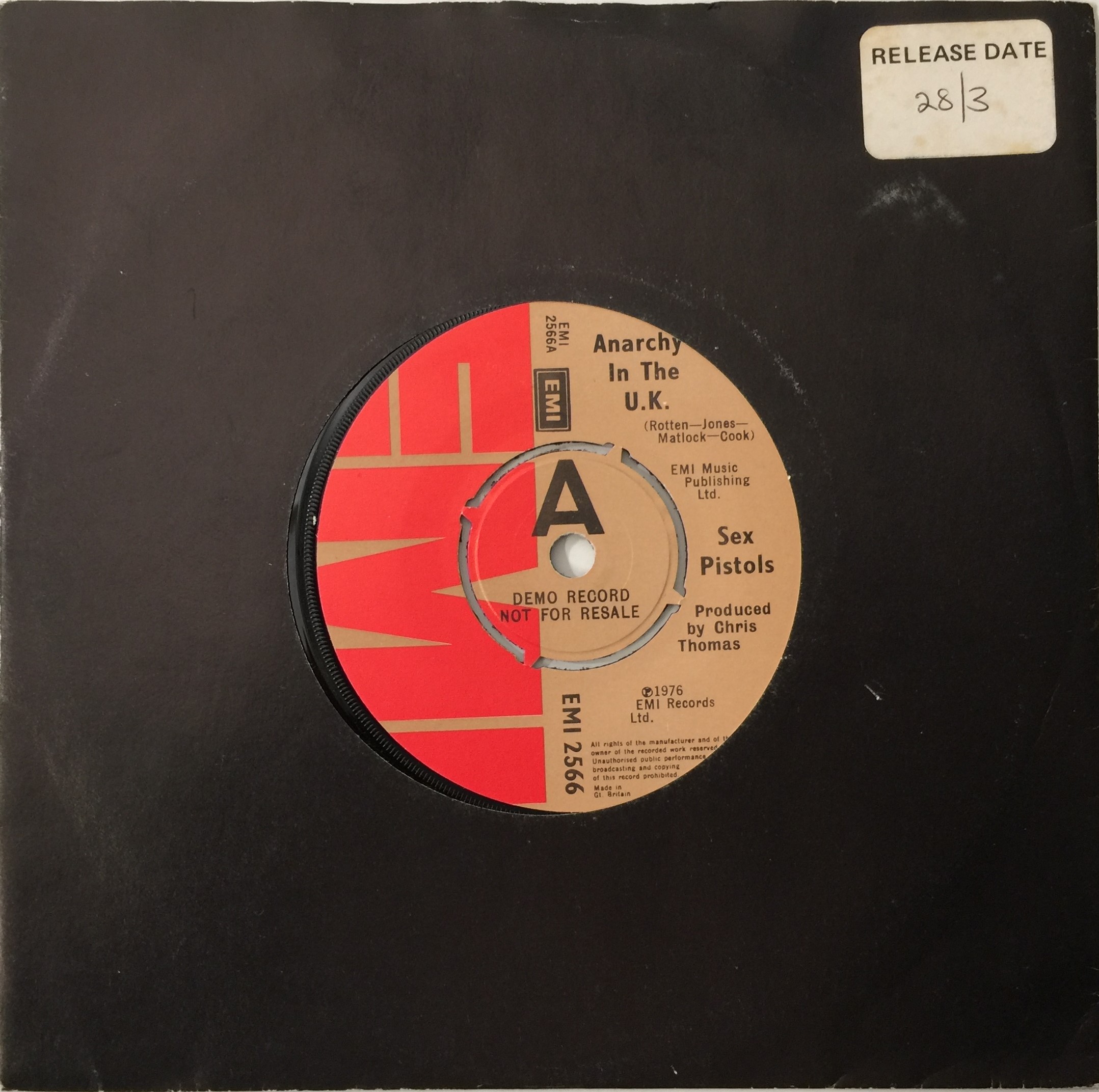 Lot 222 - SEX PISTOLS - ANARCHY IN THE UK 7