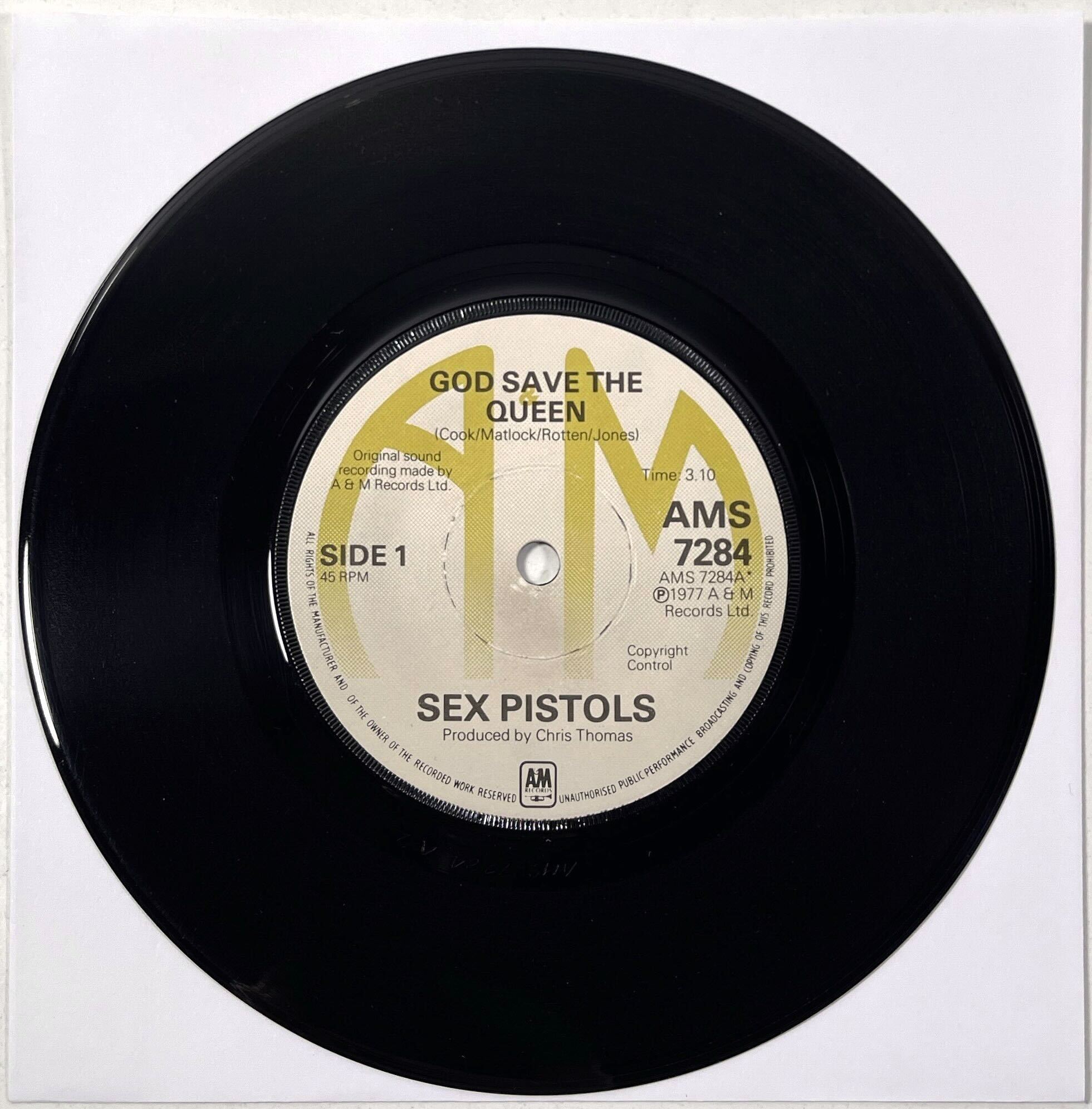 Lot 278 - SEX PISTOLS - GOD SAVE THE QUEEN 7