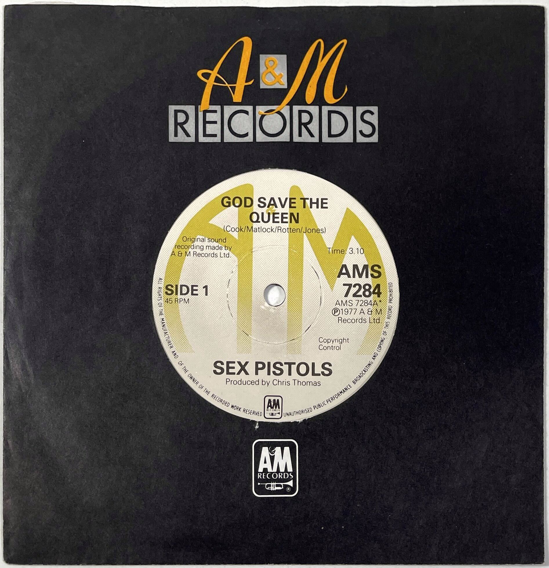 Lot 278 - SEX PISTOLS - GOD SAVE THE QUEEN 7