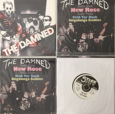 Lot 232 - THE DAMNED - NEW ROSE 7" PRESSINGS PACK