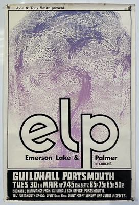 Lot 181 - EMERSON, LAKE AND PALMER - 1971 CONCERT POSTER.