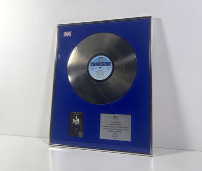 Lot 252 - BEATLES INTEREST - JULIAN LENNON OFFICIAL BPI AWARD. ﻿