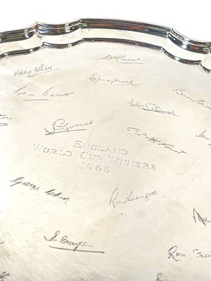 Lot 326 - FOOTBALL MEMORABILIA - ENGLAND WORLD CUP WINNER 1966 STERLING SILVER SALVER.