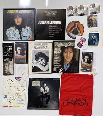 Lot 247 - JULIAN LENNON MEMORABILIA INC SIGNED.