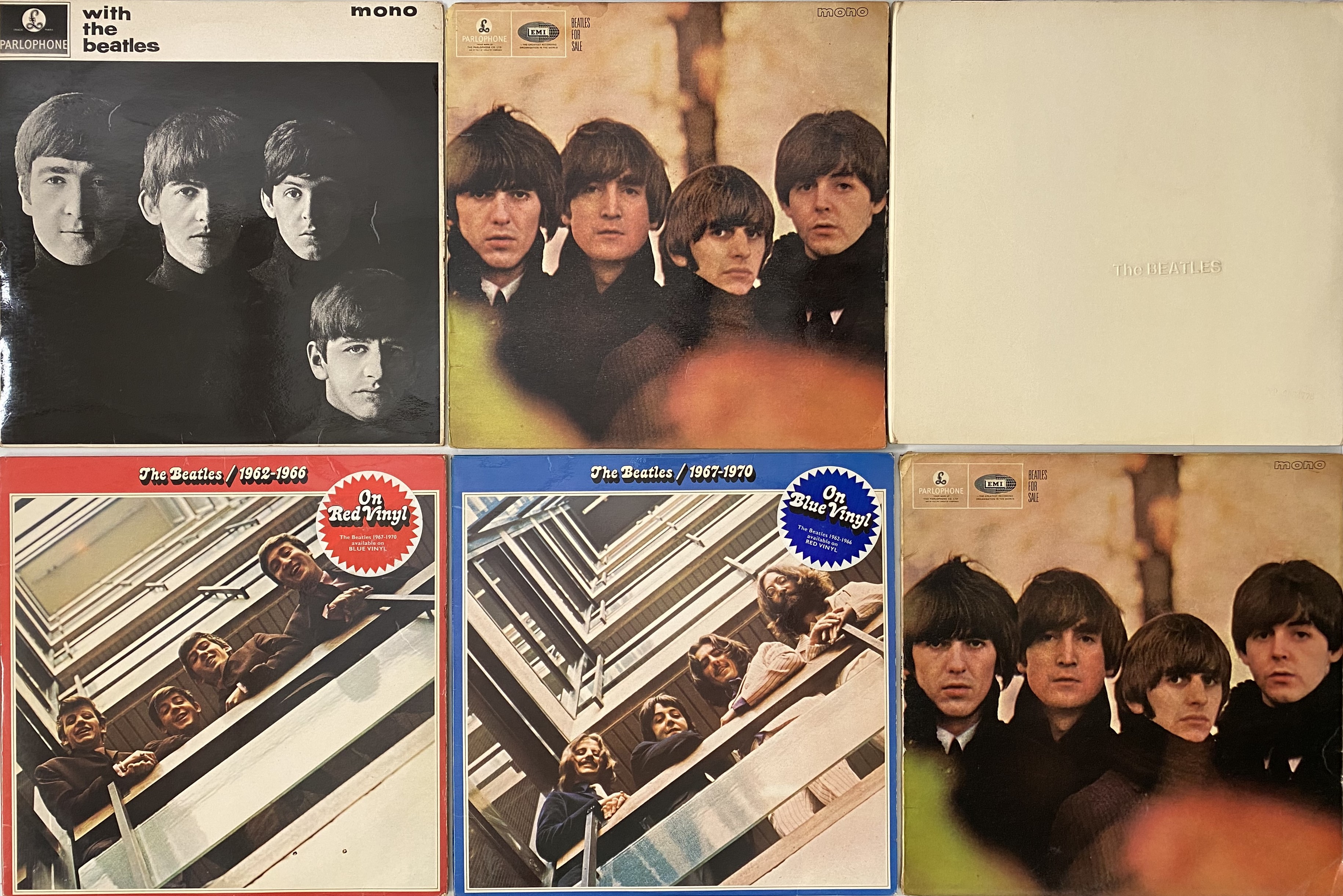 Lot 100 - THE BEATLES - LP COLLECTION (INC. LOW NUMBER