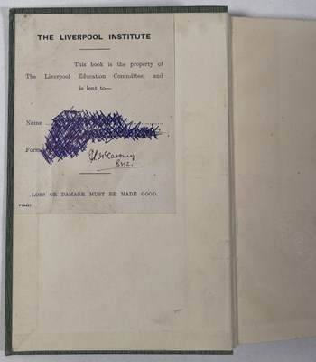 Lot 355 - THE BEATLES - PAUL MCCARTNEY INTEREST - A TEXTBOOK USED BY PAUL MCCARTNEY WITH A C 1950 SIGNATURE.