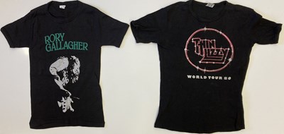Lot 228 - THIN LIZZY / RORY GALLAGHER T-SHIRTS