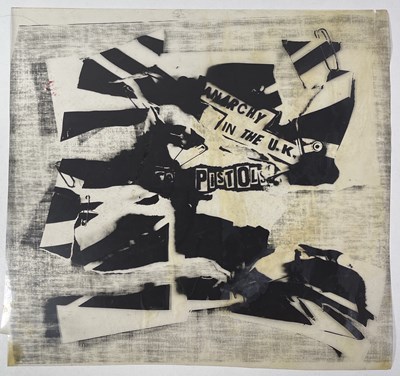 Lot 31 - BOY LONDON / SEDITIONARIES - THE SEX PISTOLS - ORIGINAL CELLULOID SHEET FOR 'ANARCHY IN THE UK'.
