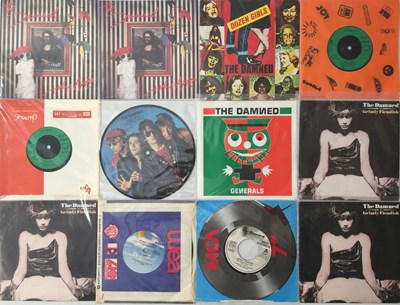 Lot 248 - THE DAMNED - 7" COLLECTION (INC RARITIES)