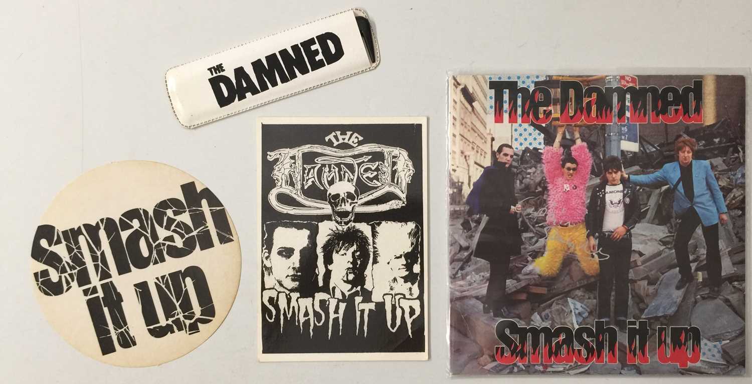 Lot 250 - THE DAMNED - SMASH IT UP 7" (UK SIGNED DEMO + PROMO BITS)