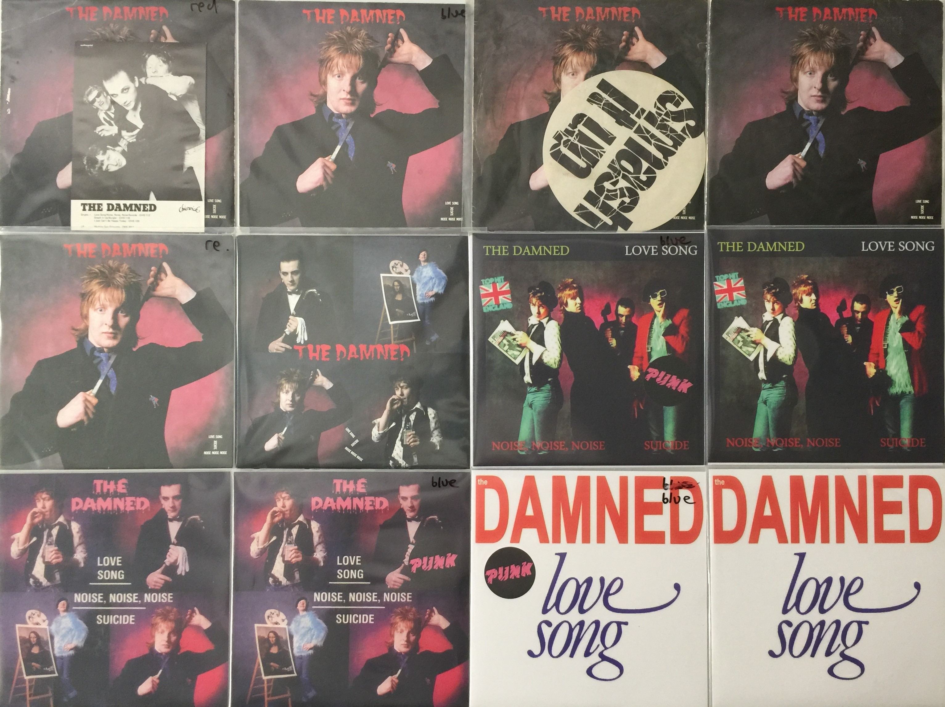 LOVE SONG - THE DAMNED / オリジナルUK盤7インチ The Damned Love Song - Complete Set Of Four Picture Sleeves