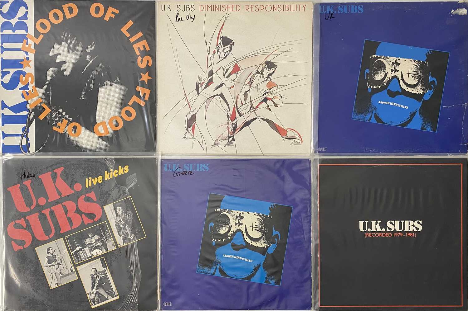 Lot 260 - UK SUBS - UK/ EUROPEAN LP PACK