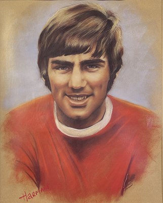 Lot 329 - GEORGE BEST SIGNED DISPLAY.