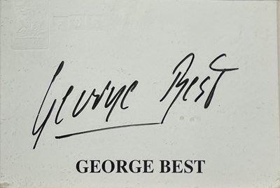 Lot 329 - GEORGE BEST SIGNED DISPLAY.