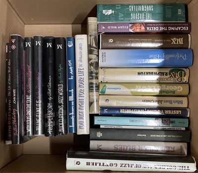 Lot 91 - LARGE COLLECTION OF JAZZ AND BLUES BOOKS AND MAGAZINES.