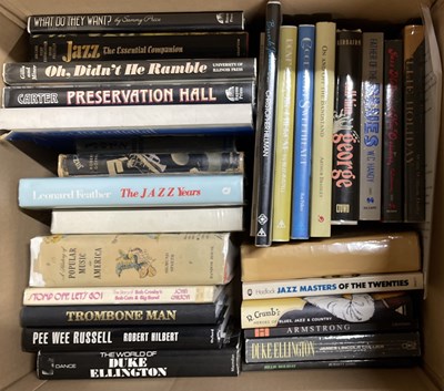 Lot 91 - LARGE COLLECTION OF JAZZ AND BLUES BOOKS AND MAGAZINES.