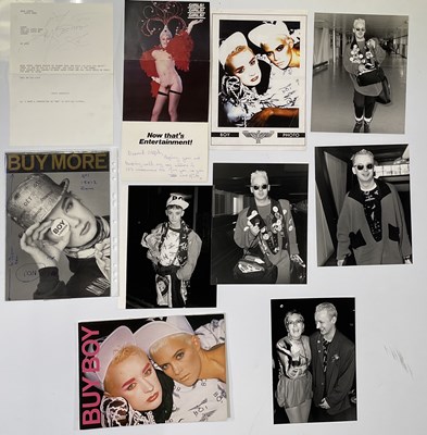 Lot 67 - BOY LONDON ARCHIVE - BOY GEORGE IN BOY - SIGNED LETTER / PHOTO COLLECTION.