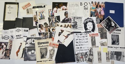 Lot 75 - BOY LONDON ARCHIVE - LARGE PRESS ARCHIVE OF CUTTINGS / MAGAZINES ETC.