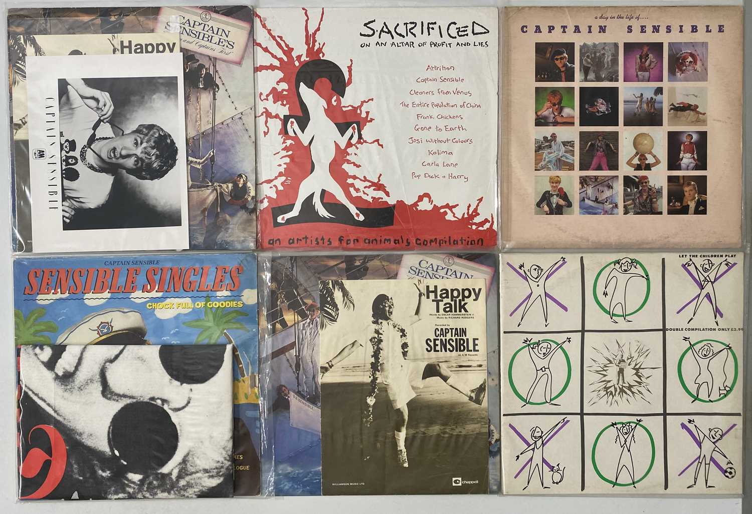Lot 275 - CAPTAIN SENSIBLE AND RELATED LP/ 12