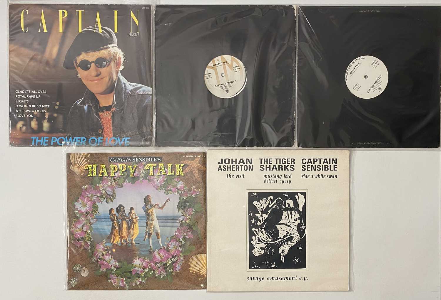 Lot 275 - CAPTAIN SENSIBLE AND RELATED LP/ 12