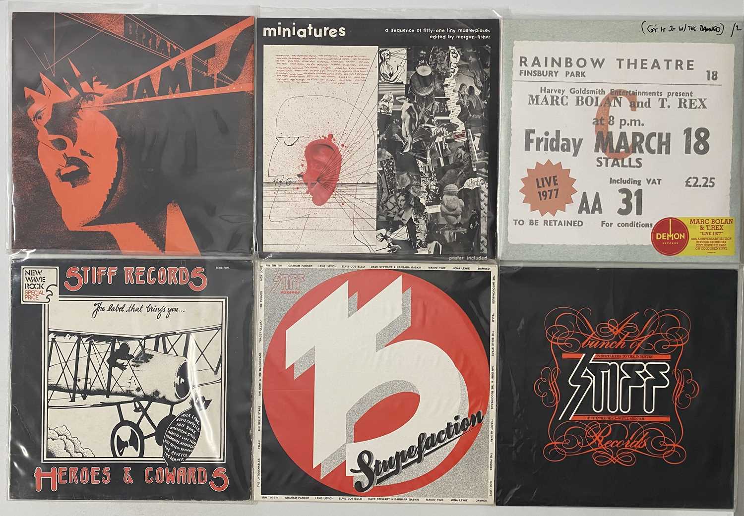 Lot 276 - THE DAMNED AND RELATED - LPs/ 12" (COMPS/ SOLO RELEASES)