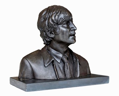 Lot 336 - THE BEATLES - ANDREW EDWARDS LIMITED EDITION JOHN LENNON BRONZE BUST.