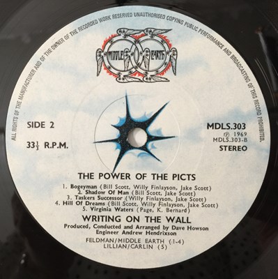 Lot 275 - WRITING ON THE WALL - THE POWER OF THE PICTS LP (ORIGINAL UK COPY - MIDDLE EARTH MDSL 303)