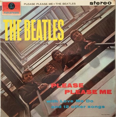 Lot 110 - THE BEATLES - PLEASE PLEASE ME LP (UK STEREO 5TH PRESSING - PCS 3042 - SUPERB COPY).