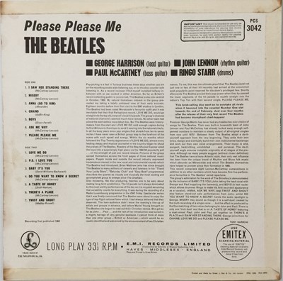 Lot 110 - THE BEATLES - PLEASE PLEASE ME LP (UK STEREO 5TH PRESSING - PCS 3042 - SUPERB COPY).