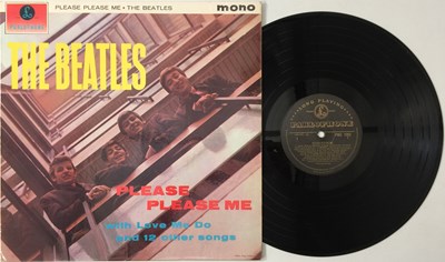 Lot 111 - THE BEATLES - PLEASE PLEASE ME LP (1ST UK 'BLACK AND GOLD' PMC 1202 - TOP COPY).