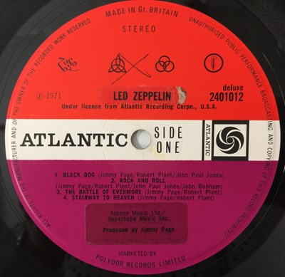 Lot 286 - LED ZEPPELIN - UK STUDIO LP PACK