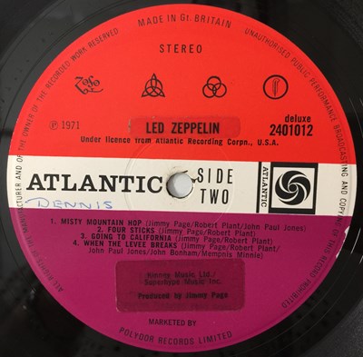 Lot 286 - LED ZEPPELIN - UK STUDIO LP PACK