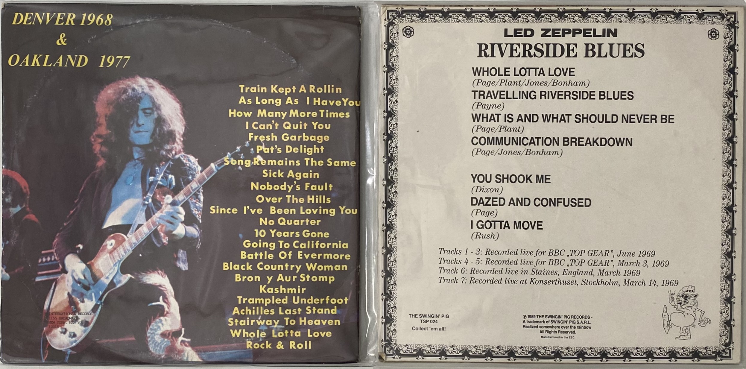 Led Zeppelin Rarities Lot 301 - LED ZEPPELIN - PRIVATE RELEASE LP RARITIES